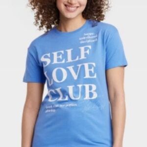 BOGO‼️Blue Self Love Club Kids T-Shirt Size Medium